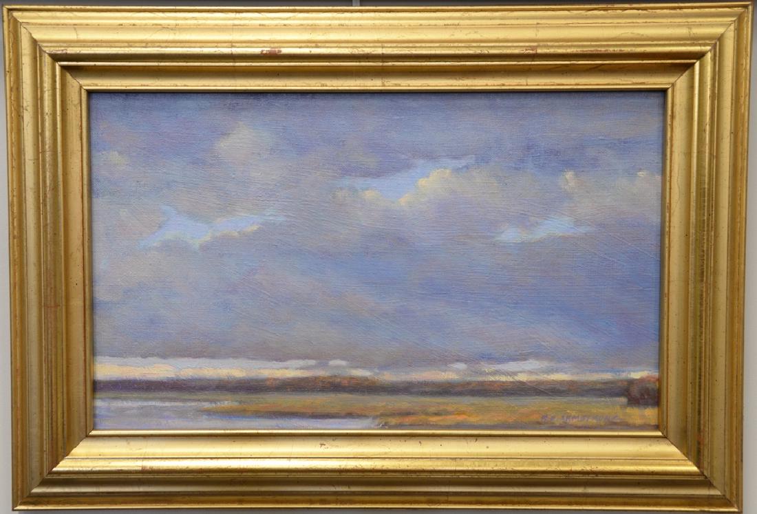Two framed Connecticut shore paintings including (1 of 3)