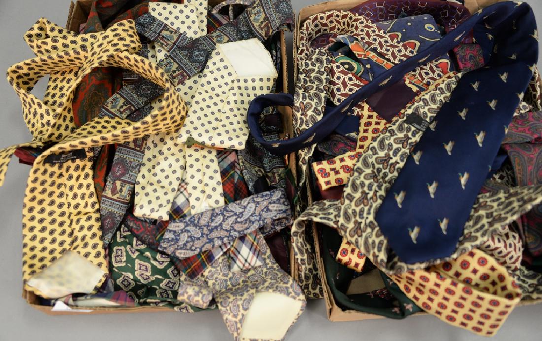 Group of thirty-five ties, mostly silk including Mark: Group of thirty-five ties, mostly silk including Mark Cross, De Gemmis, Fumagalli's, Gatti, Gianni Butti, Seigo Katsuragawa, Bally, Abercrombie, Brooks Brothers, Seigo, Collins, Stackpole, Pendleton,