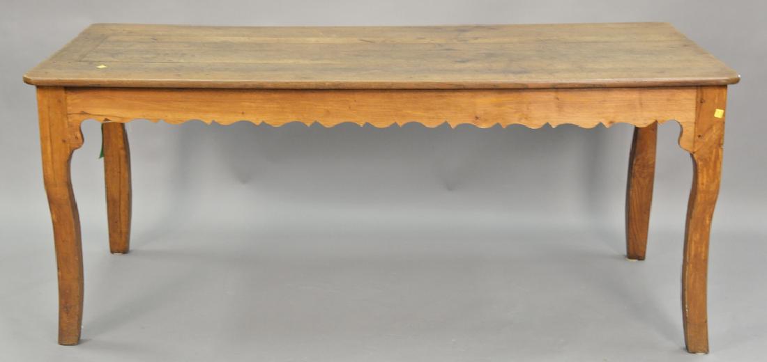 Louis XV style oak table with large pull out slide on (1 of 6)