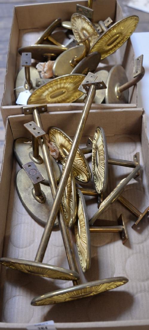 Ten pair of gilt curtain tie backs.   ***If this lot is (1 of 5)