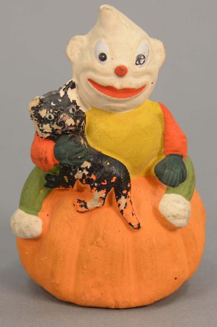 Vintage Halloween paper mache candy container of a (1 of 4)