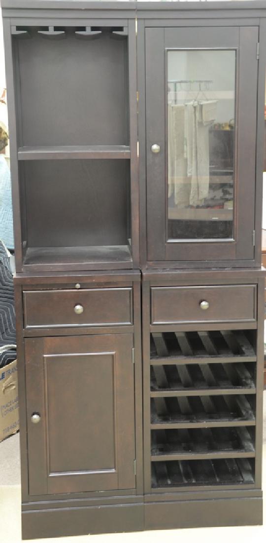 Contemporary four part cabinet. ht. 72 in., wd. 34 in. (1 of 4)