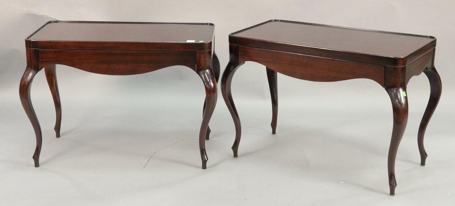 Pair of Baker Barbara Barry Collection end tables. ht. (1 of 7)