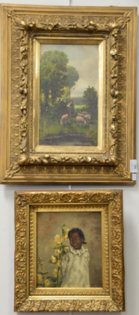 Two framed paintings including an oil on canvas of a (1 of 3)