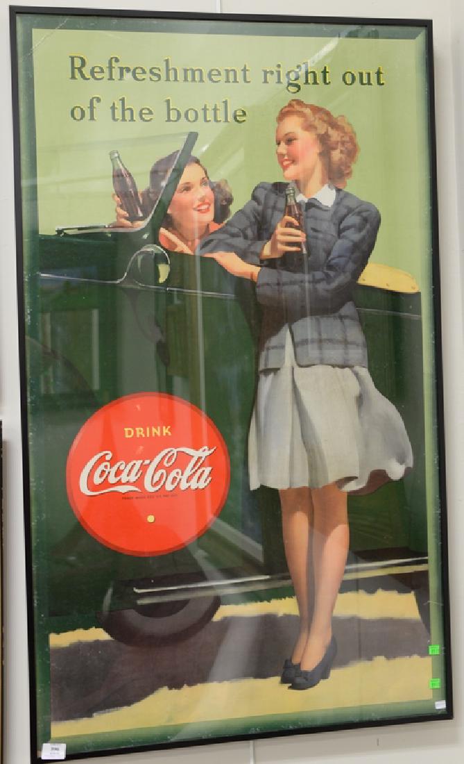Coca Cola large advertising poster "Refreshment Right (1 of 3)