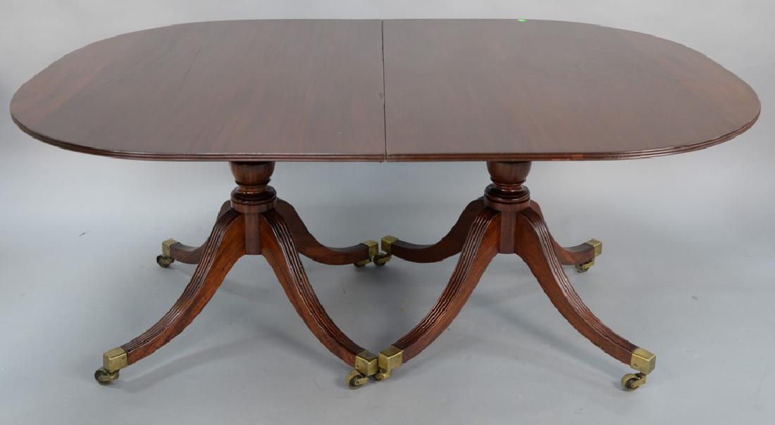 George IV mahogany two part dining table with two 24 (1 of 5)