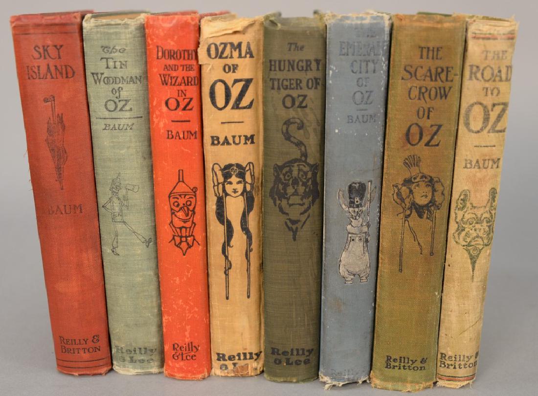 Group of eight Frank Baum first edition OZ books, Four (1 of 3)