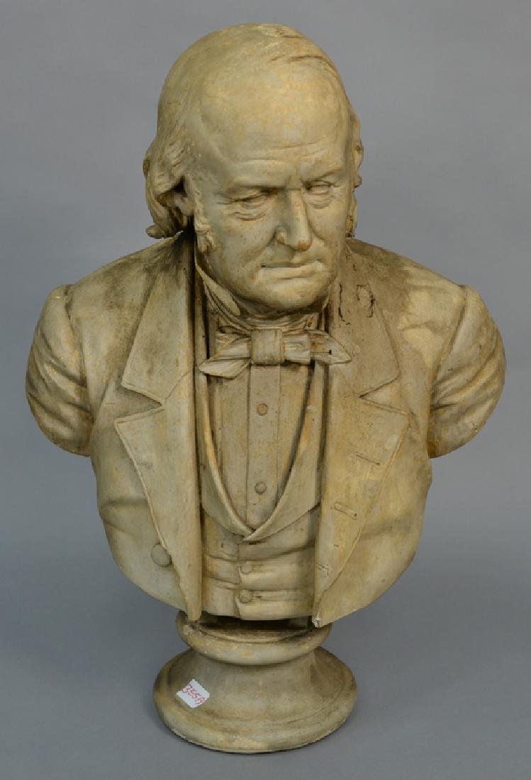 John Adams Jackson (1825-1879), plaster bust, Gentleman (1 of 6)