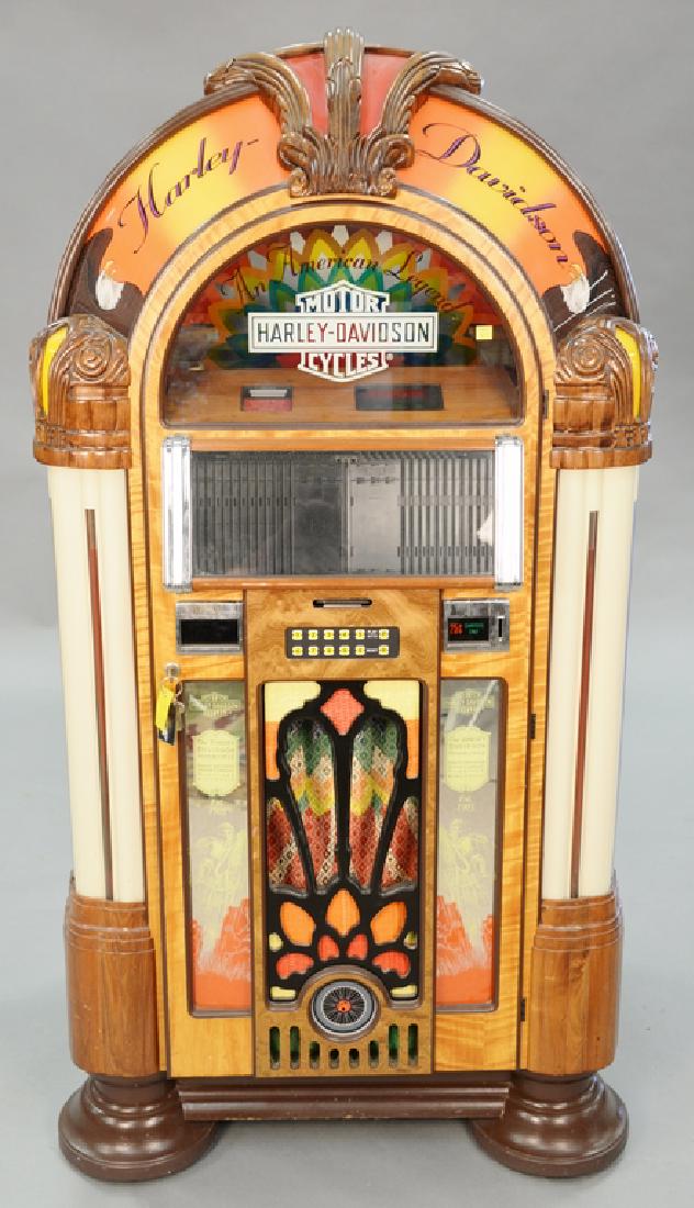 Harley Davidson CD Jukebox. ht. 64 in., wd. 33 in, 25: Harley Davidson CD Jukebox. ht. 64 in., wd. 33 in, 25 cc.