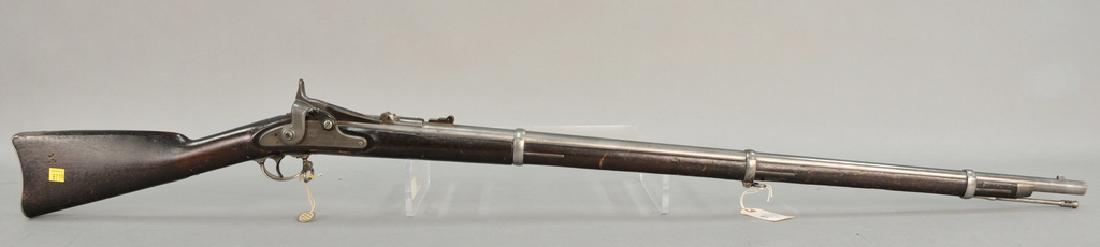 Allin Conversion 1866 model .50 cal Rifle, 36 5/8 in.: Allin Conversion 1866 model .50 cal Rifle, 36 5/8 in. bore is good, 1865 lock has cleaning rod, no cartouches.