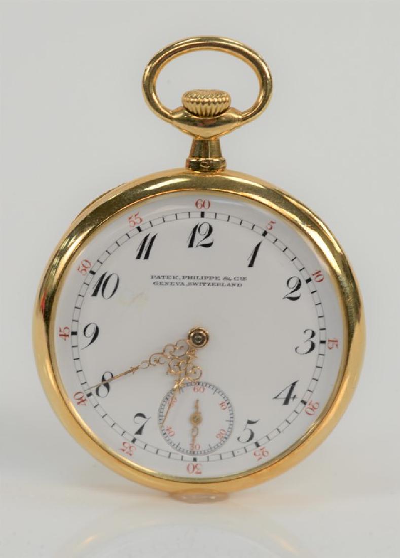 Patek Philippe 18 karat open face pocket watch, made (1 of 6)