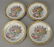 Set of four Famille Rose "Cornucopia" plates, circa