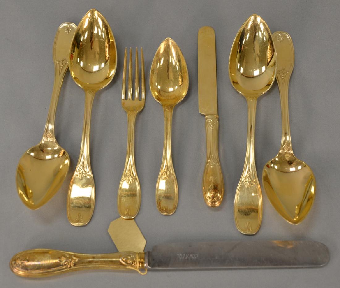 John Cox & Co. New York circa 1844 silver flatware set, (1 of 5)