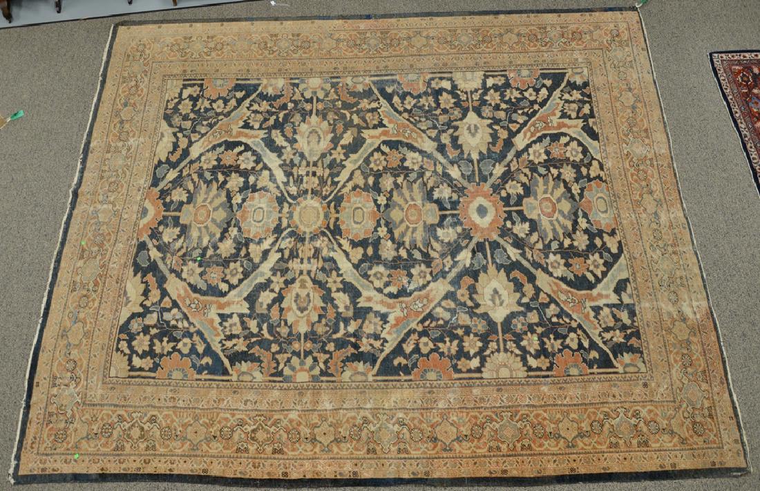 Sultanabad Oriental carpet (wear).  11'9" x 13'9" (1 of 6)