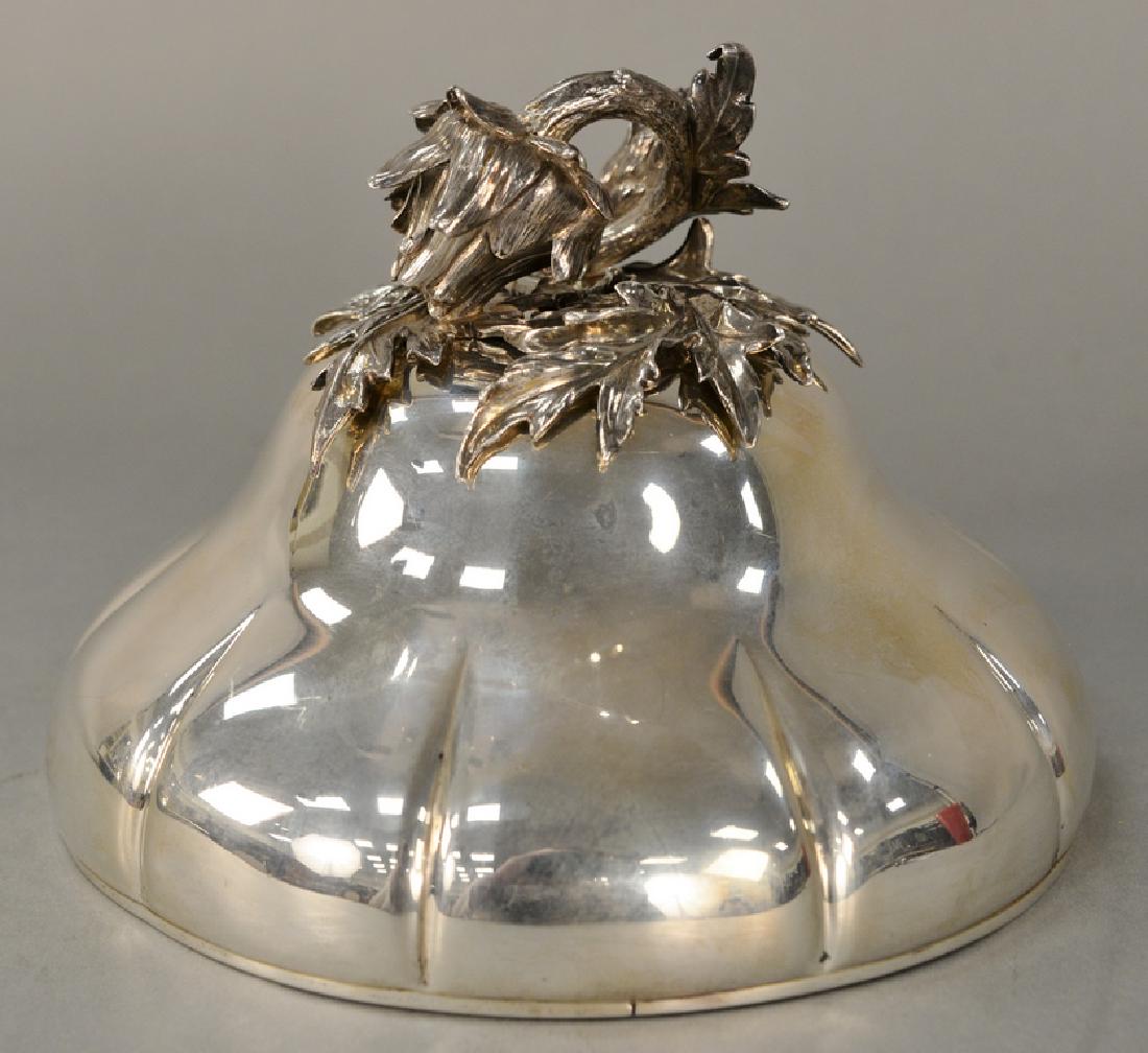 Paul Storr (1771-1844) silver dish cover,  having large (1 of 5)
