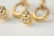 Two pairs of 14 karat gold ear clips to include a - 2