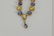 14 karat gold sapphire and diamond necklace, - 2