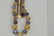 14 karat gold sapphire and diamond necklace, - 3