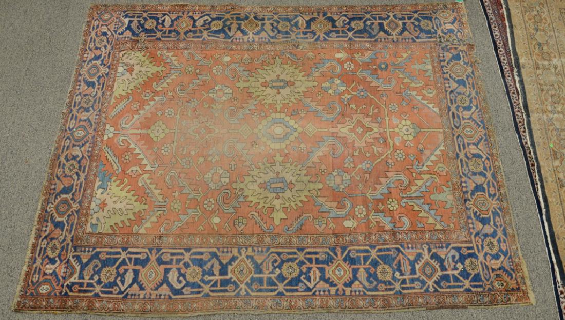 Heriz Oriental carpet, late 19th century (hole and tear (1 of 6)