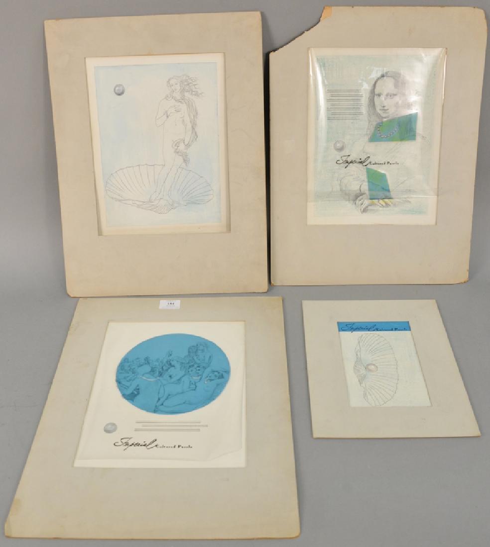 Set of four Kenneth Jay Lane Imperial cultured pearls (1 of 10)