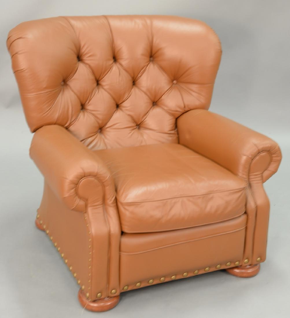 Lazyboy leather reclining chair. (1 of 5)