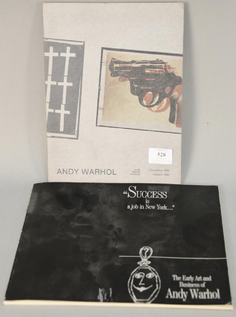 Two Andy Warhol books including Guns Knives Crosses, (1 of 4)