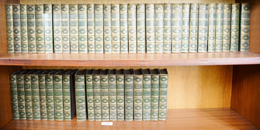 Scotts Novel, 48 volumes. Provenance: Estate of: Scotts Novel, 48 volumes. Provenance: Estate of Kenneth Jay Lane*IMPORTANT NOTE: No credit card payments will be accepted for silver, gold, or jewelry from buyers that have not purchased from our gall