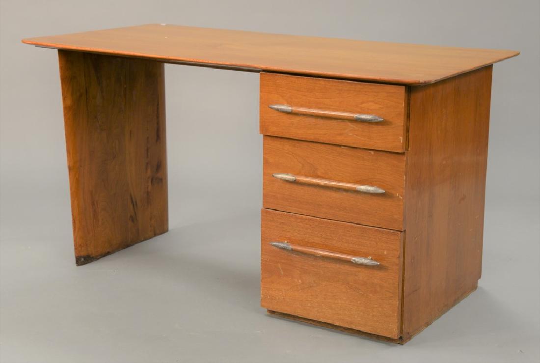 Robsjohn Gibbings, Widdicomb desk having three drawers.: Robsjohn Gibbings, Widdicomb desk having three drawers. ht. 29 in. top: 27'' x 54''