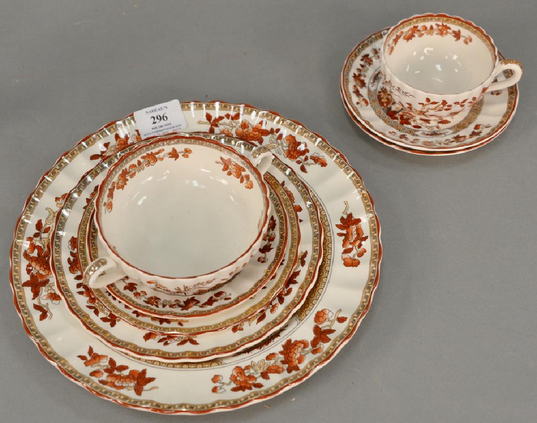 Spode Indian Tree dinner set, setting for eighteen, 109: Spode Indian Tree dinner set, setting for eighteen, 109 total pieces. Provenance: From an estate in Lloyd Harbor, Long Island, New York