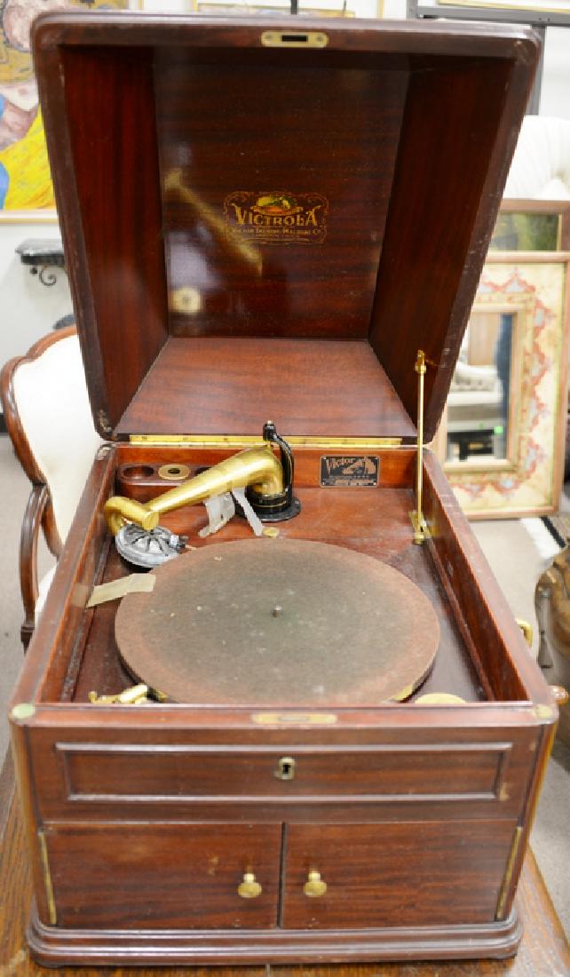 Victor Victrola phonograph, The Talking Machine style: Victor Victrola phonograph, The Talking Machine style VV-XI #1105. ht. 15 in., wd. 21 1/2 in. Provenance: From an estate in Lloyd Harbor, Long Island, New York