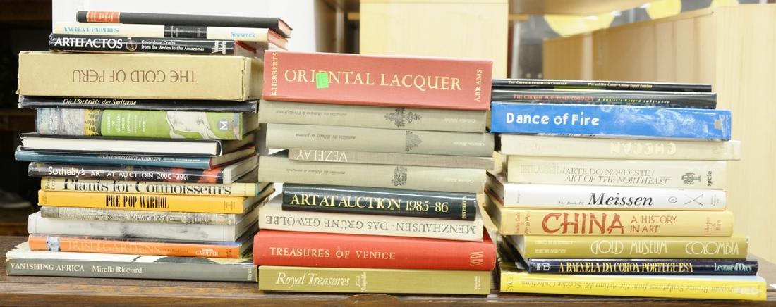 Thirty-four assorted coffee table books to include: Thirty-four assorted coffee table books to include Kornbluth's "Pre-Pop Warhol", Ricciardi "Vanishing Africa", etc. Provenance: Estate of Kenneth Jay Lane
