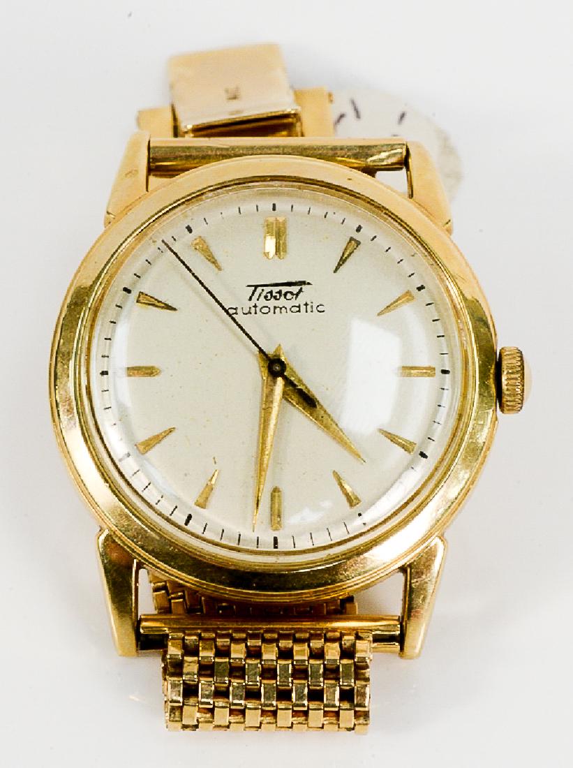 Tissot Automatic 14 karat gold mens wristwatch with 14 (1 of 4)