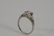 Platinum and diamond engagement ring having center - 3