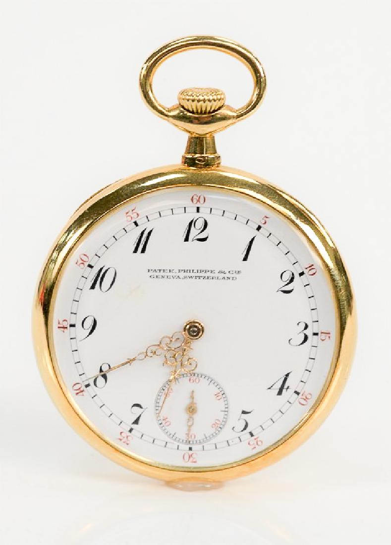 Patek Philippe 18 karat open face pocket watch, made (1 of 6)
