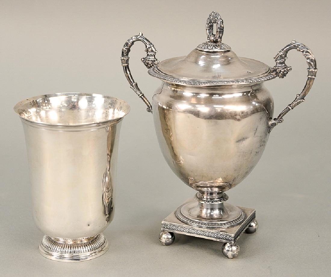 Two Continental silver pieces including a two handled (1 of 5)