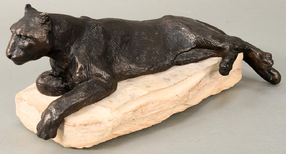 Donna Dobberfuhl (b. 1949),  bronze,  "Watching", (1 of 5)