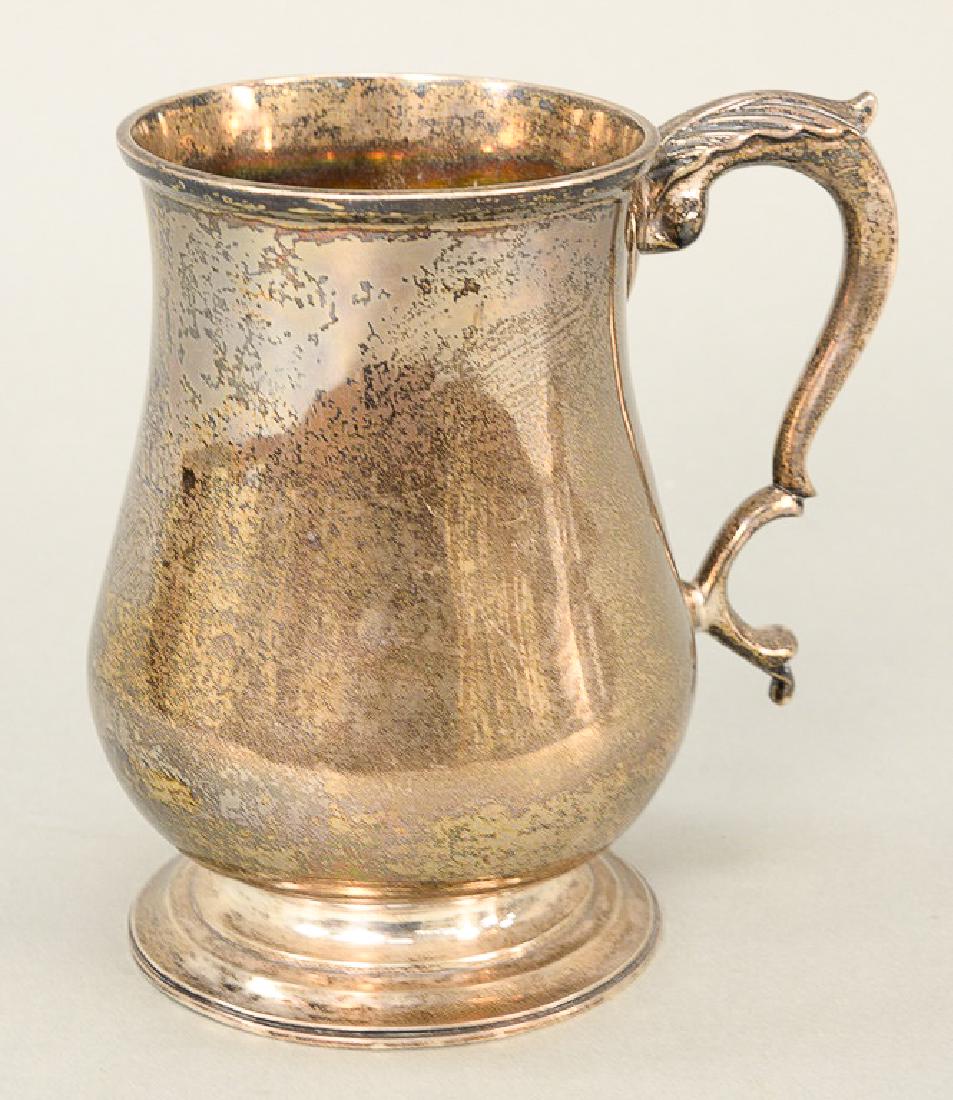 Garrett Eoff 1785-1858 N.Y. silver mug with scrolled (1 of 4)