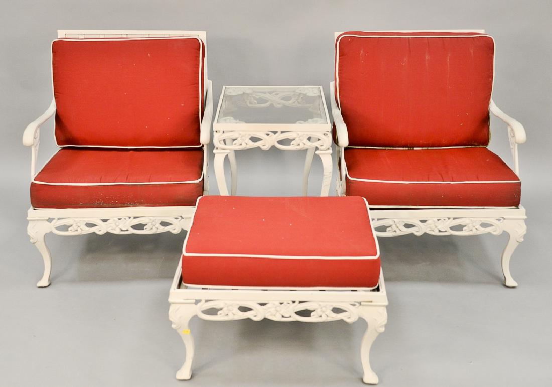 Brown Jordan eight piece set with four armchairs, two (1 of 7)