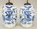 Pair of underglaze blue celadon conical jar, China 19th