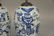 Pair of underglaze blue celadon conical jar, China 19th - 3