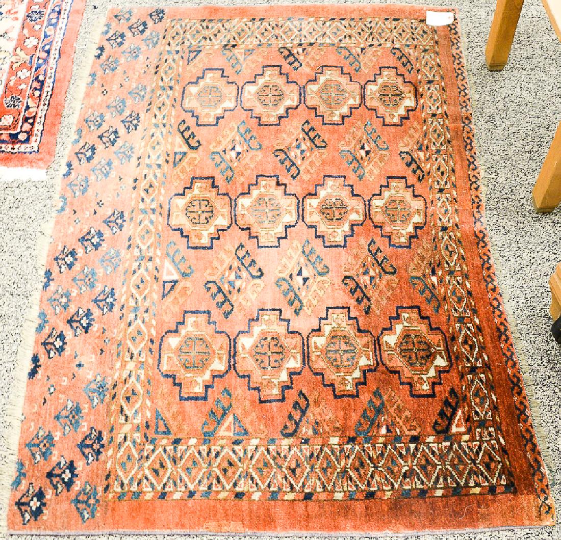 Bokhara Oriental throw rug.  3' x 4'3" (1 of 4)