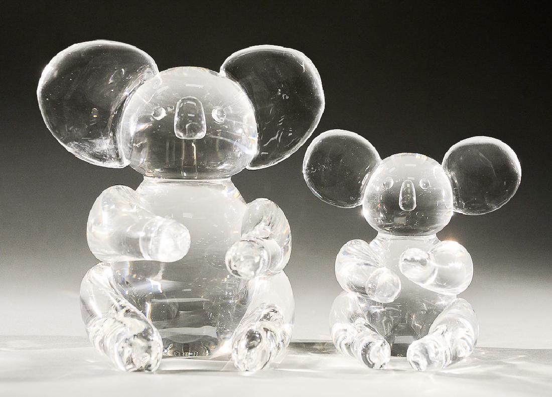 Pair of Steuben glass koala bears, crystal animal (1 of 5)