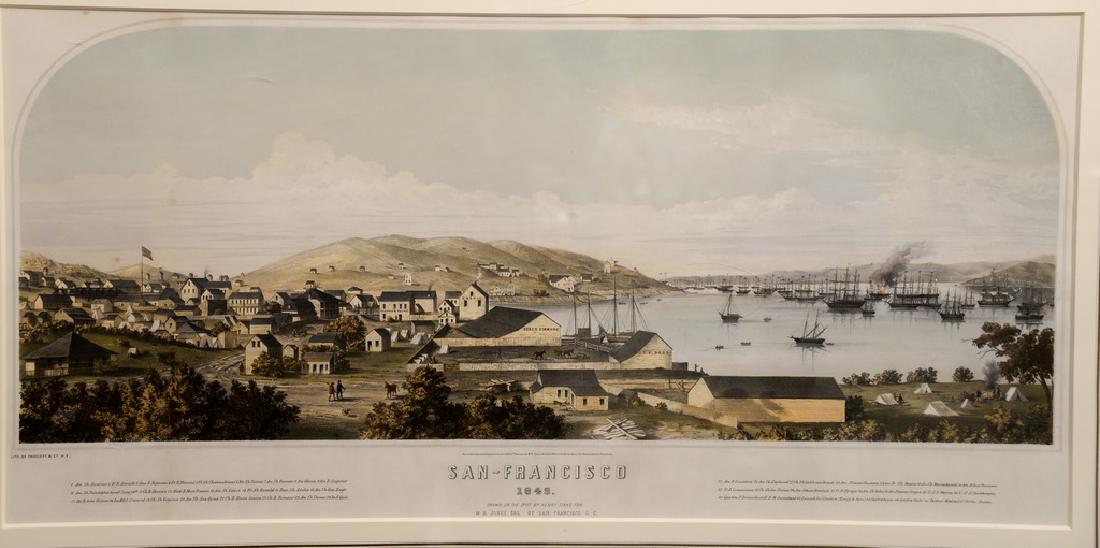 After Henry Firks,  colored lithograph,  View of San (1 of 7)