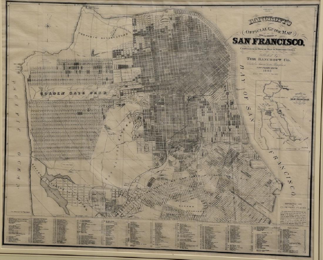 Bancrofts Official Guide Map of City and County of San (1 of 6)
