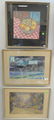Group of 12 framed pieces to include Thomas Steven,