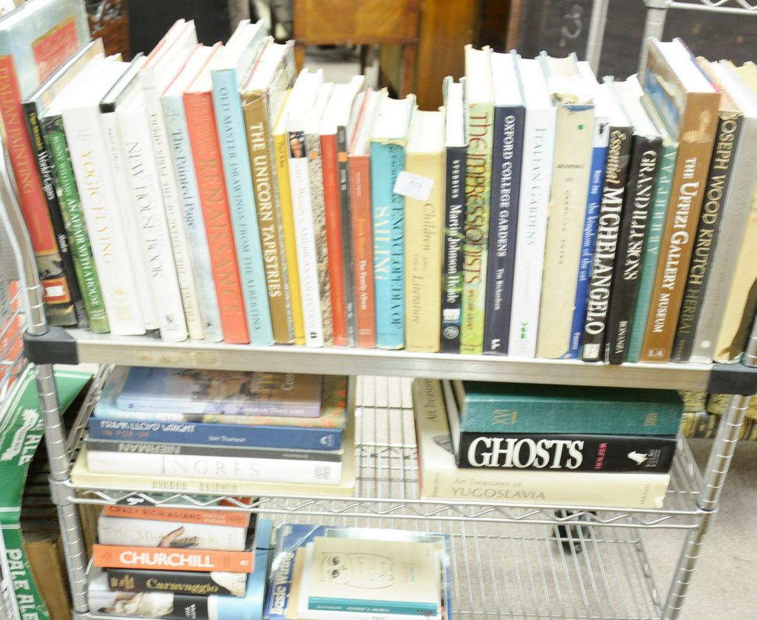 Large lot of coffee table books to include Gaunt's "The: Large lot of coffee table books to include Gaunt's "The Impressionists," "Old Master Drawings from the Albertha," etc.