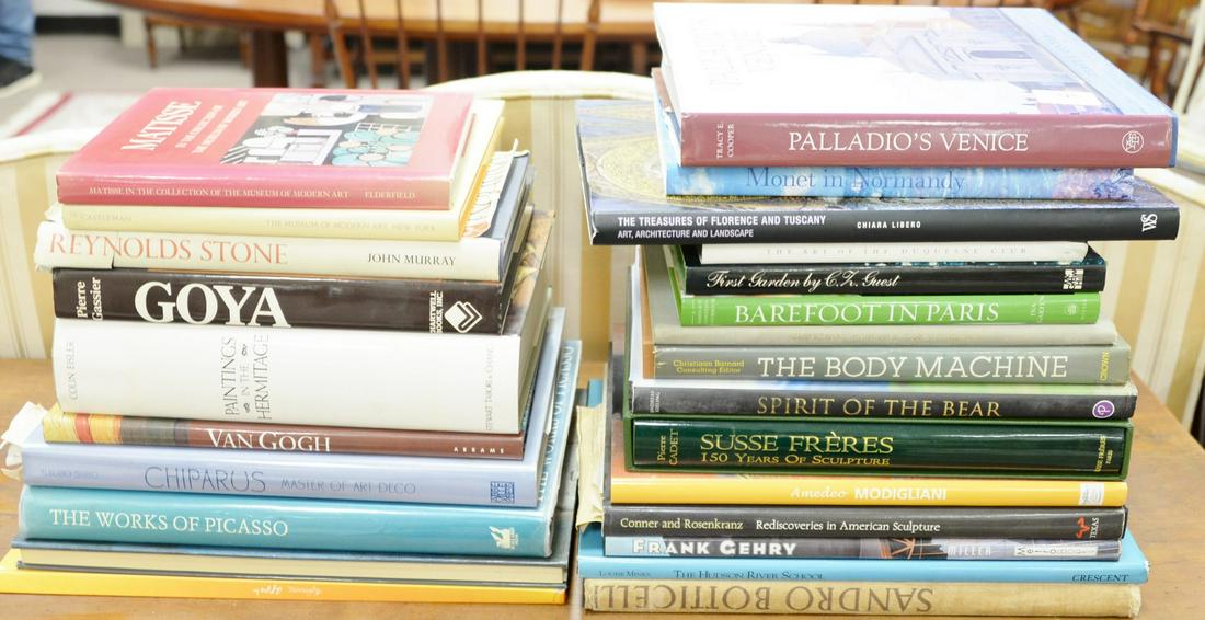 Twenty Five coffee table books to include Mink's "The: Twenty Five coffee table books to include Mink's "The Hudson River School," Cadet's "Susse Freres," etc.