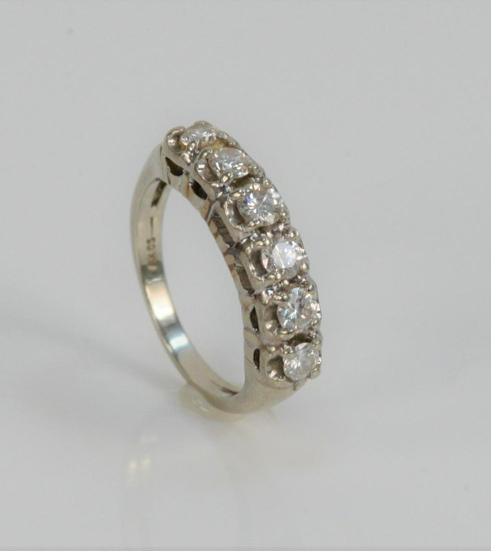 14 Karat White Gold Ring Set, with six diamonds, two at (1 of 3)