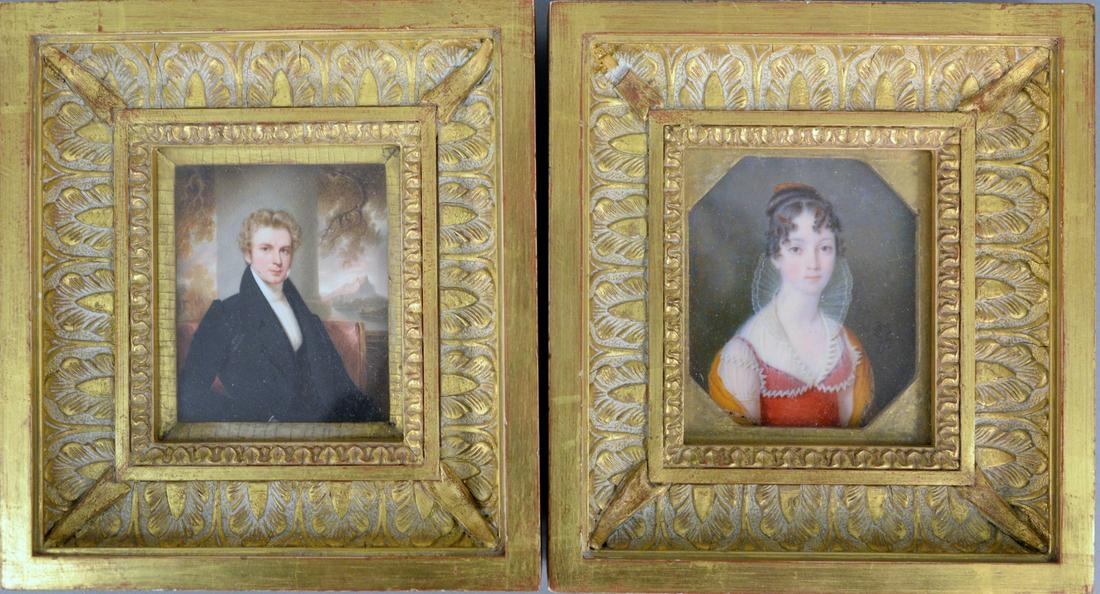 Louis Collas (1775 - 1856), pair of 19th century (1 of 4)