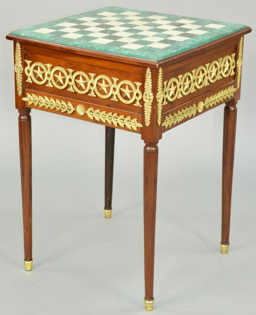French Empire Ormolu Mounted Mahogany Games Table, (1 of 4)